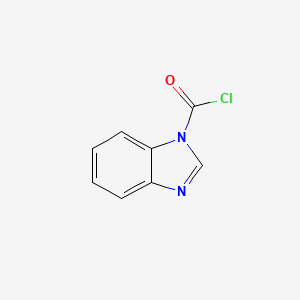 molecular formula C8H5ClN2O B13969716 1h-Benzimidazole-1-carbonyl chloride CAS No. 343330-46-1