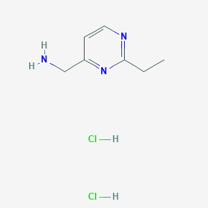 molecular formula C7H13Cl2N3 B1396974 [(2-Ethylpyrimidin-4-yl)methyl]aminedihydrochloride CAS No. 1332529-51-7