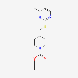 4-(4-Methyl-pyrimidin-2-ylsulfanylmethyl)-piperidine-1-carboxylic acid tert-butyl ester