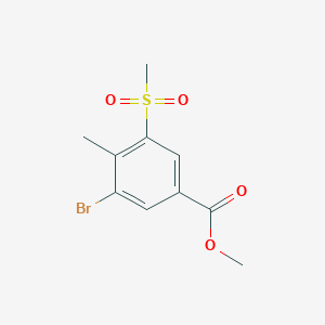 Methyl 3-bromo-4-methyl-5-(methylsulfonyl)benzoate