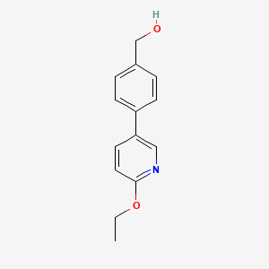 5-[4-(Hydroxymethyl)phenyl]-2-(ethyloxy)pyridine