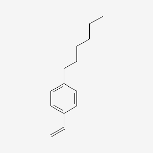 molecular formula C14H20 B13969789 1-Ethenyl-4-hexylbenzene 