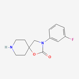 molecular formula C13H15FN2O2 B1396981 3-(3-Fluorophenyl)-1-oxa-3,8-diazaspiro[4.5]decan-2-one CAS No. 1047655-91-3