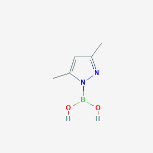 molecular formula C5H9BN2O2 B13969810 (3,5-Dimethyl-1H-pyrazol-1-yl)boronic acid CAS No. 1226893-85-1