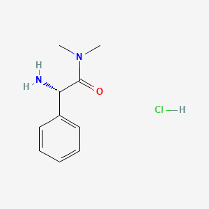 molecular formula C10H15ClN2O B1396984 (2S)-2-氨基-N,N-二甲基-2-苯基乙酰胺盐酸盐 CAS No. 367259-26-5