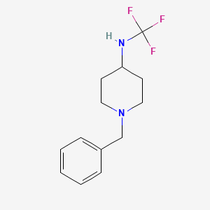 molecular formula C13H17F3N2 B13969845 1-benzyl-N-(trifluoromethyl)piperidin-4-amine 