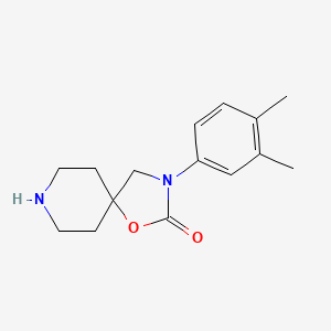 molecular formula C15H20N2O2 B1396985 3-(3,4-Dimethylphenyl)-1-oxa-3,8-diazaspiro[4.5]decan-2-one CAS No. 1353878-21-3