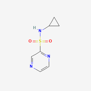 molecular formula C7H9N3O2S B13969861 N-cyclopropylpyrazine-2-sulfonamide 