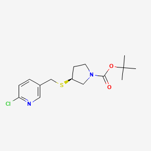 (S)-3-(6-Chloro-pyridin-3-ylmethylsulfanyl)-pyrrolidine-1-carboxylic acid tert-butyl ester