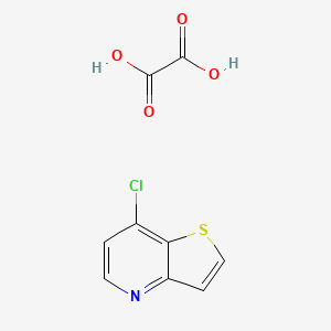 molecular formula C9H6ClNO4S B1396991 7-氯噻吩并[3,2-b]吡啶草酸盐 CAS No. 1187830-60-9