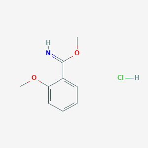 molecular formula C9H12ClNO2 B13969928 Methyl 2-methoxybenzimidate hcl 