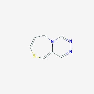 molecular formula C7H7N3S B13969940 6H-[1,2,4]Triazino[5,4-C][1,4]thiazepine CAS No. 591749-66-5