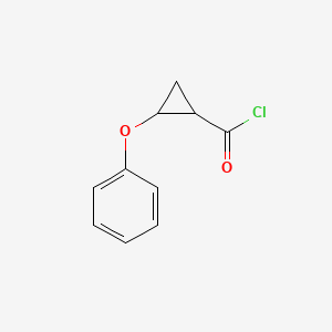 2-Phenoxycyclopropane-1-carbonyl chloride