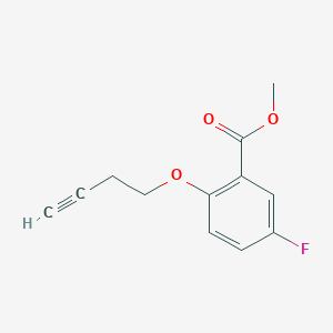 Methyl 2-(but-3-ynyloxy)-5-fluorobenzoate