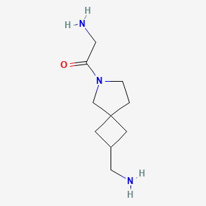 molecular formula C10H19N3O B13969988 2-Amino-1-(2-(aminomethyl)-6-azaspiro[3.4]octan-6-yl)ethanone 