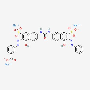 molecular formula C34H21N6Na3O11S2 B13970009 Direct Orange 29 CAS No. 6420-40-2