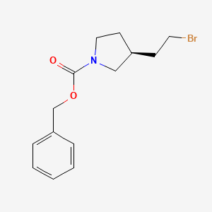 (S)-benzyl 3-(2-bromoethyl)pyrrolidine-1-carboxylate