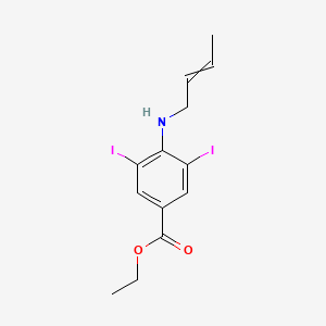 Ethyl 4-[(but-2-en-1-yl)amino]-3,5-diiodobenzoate