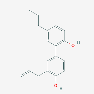 molecular formula C18H20O2 B13970137 Dihydrohonokiol 