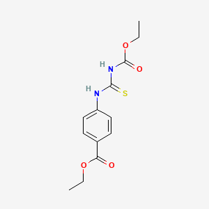 molecular formula C13H16N2O4S B1397018 Ethyl 4-({[(ethoxycarbonyl)amino]methanethioyl}amino)benzoate CAS No. 412912-51-7