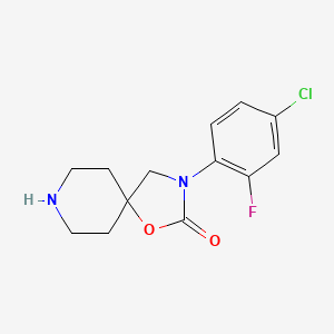 3-(4-Chloro-2-fluorophenyl)-1-oxa-3,8-diazaspiro[4.5]decan-2-one