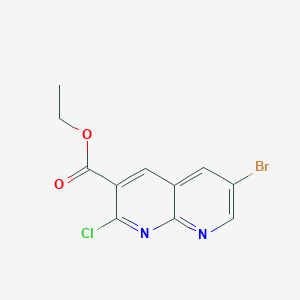 Ethyl 6-bromo-2-chloro-1,8-naphthyridine-3-carboxylate