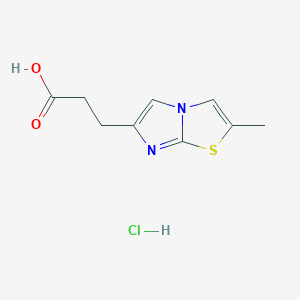 3-(2-Methylimidazo[2,1-b]thiazol-6-yl)propanoic acid hydrochloride