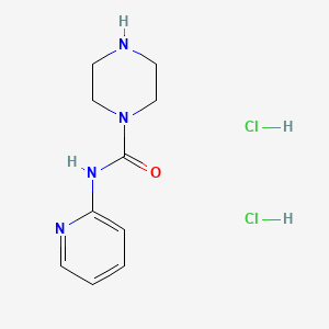 molecular formula C10H16Cl2N4O B1397032 N-(pyridin-2-yl)piperazine-1-carboxamide dihydrochloride CAS No. 1354550-83-6