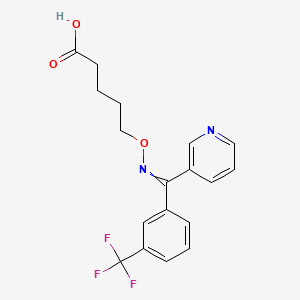 Pentanoic acid, 5-[[(E)-[3-pyridinyl[3-(trifluoromethyl)phenyl]methylene]amino]oxy]-