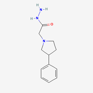 2-(3-Phenylpyrrolidin-1-yl)acetohydrazide