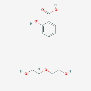 molecular formula C13H20O6 B13970394 2-Hydroxybenzoic acid;2-(2-hydroxypropoxy)propan-1-ol CAS No. 59599-53-0