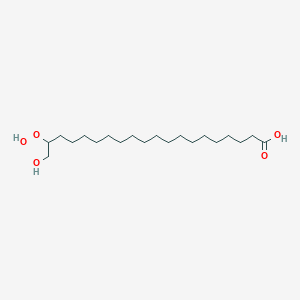 B139704 19-Hydroperoxy-20-hydroxyarachidic acid CAS No. 143304-82-9