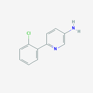 molecular formula C11H9ClN2 B1397049 6-(2-Chlorophenyl)pyridin-3-amine CAS No. 1119089-76-7