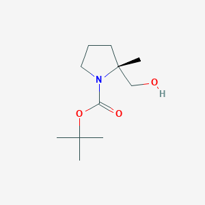 molecular formula C11H21NO3 B1397051 (2R)-1-Boc-2-methylpyrrolidine-2-methanol CAS No. 1207754-99-1