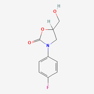 3-(p-Fluorophenyl)-5-hydroxymethyl-2-oxazolidinone