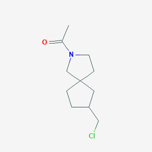 1-(7-(Chloromethyl)-2-azaspiro[4.4]nonan-2-yl)ethanone