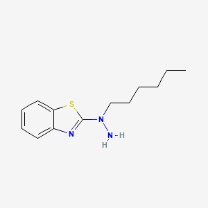 2-(1-Hexylhydrazinyl)benzothiazole