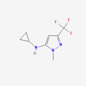 N-cyclopropyl-1-methyl-3-(trifluoromethyl)-1H-pyrazol-5-amine