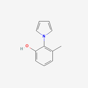 molecular formula C11H11NO B1397066 3-甲基-2-(1H-吡咯-1-基)苯酚 CAS No. 1346497-81-1