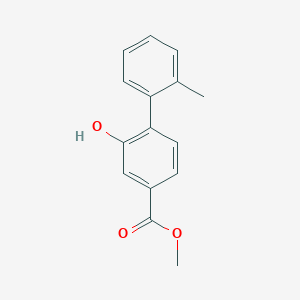 molecular formula C15H14O3 B1397067 Methyl 2-hydroxy-2'-methyl-[1,1'-biphenyl]-4-carboxylate CAS No. 1141474-11-4