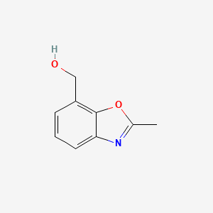 molecular formula C9H9NO2 B1397069 (2-甲基苯并[d]恶唑-7-基)甲醇 CAS No. 136663-42-8