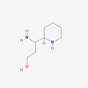 3-Amino-3-(piperidin-2-yl)propan-1-ol