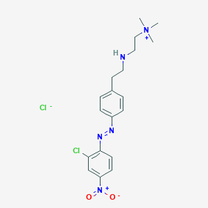 2-[2-[4-[(2-Chloro-4-nitrophenyl)diazenyl]phenyl]ethylamino]ethyl-trimethylazanium;chloride