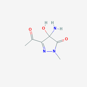 3-Acetyl-4-amino-4-hydroxy-1-methyl-1H-pyrazol-5(4H)-one