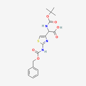 2-(2-(((Benzyloxy)carbonyl)amino)thiazol-4-yl)-2-((tert-butoxycarbonyl)amino)acetic acid