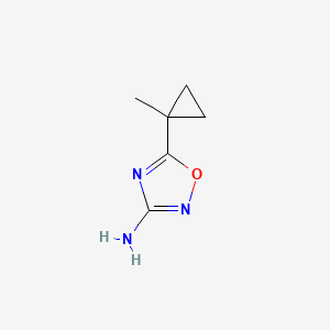 molecular formula C6H9N3O B13970852 5-(1-Methylcyclopropyl)-1,2,4-oxadiazol-3-amine 