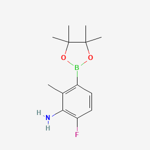 6-Fluoro-2-methyl-3-(4,4,5,5-tetramethyl-1,3,2-dioxaborolan-2-yl)aniline