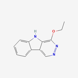 molecular formula C12H11N3O B13970919 4-ethoxy-5H-pyridazino[4,5-b]indole CAS No. 383412-06-4