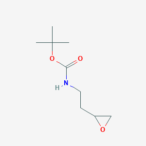 molecular formula C9H17NO3 B1397095 tert-butyl N-[2-(oxiran-2-yl)ethyl]carbamate CAS No. 1072793-83-9