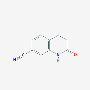 B1397098 2-Oxo-1,2,3,4-tetrahydroquinoline-7-carbonitrile CAS No. 903557-01-7